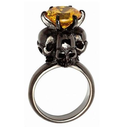 Picture of Four Skulls Ring (Yellow)